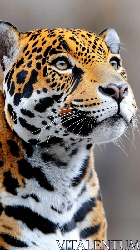 Wildlife Portrait of a Jaguar AI Image