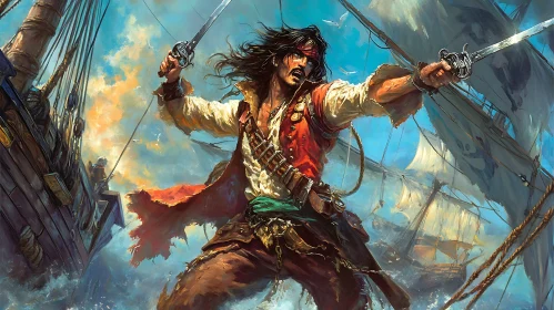 Swashbuckler's Standoff: A Pirate's Resolve