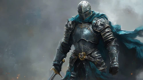 Armored Knight with Sword