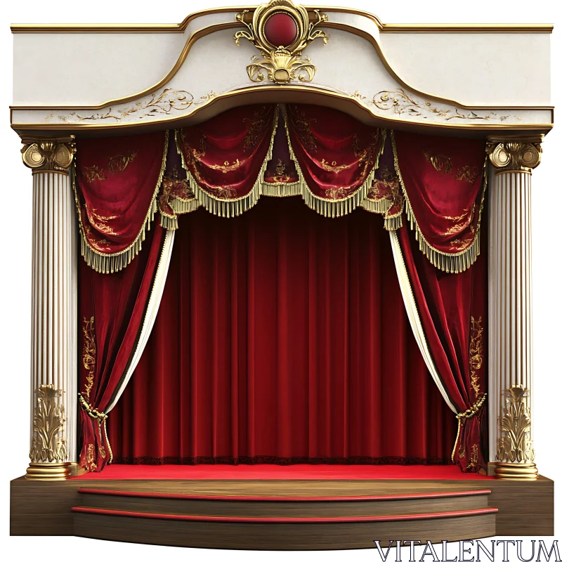 AI ART Ornate Theater Stage Design