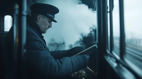 Steam Train Operator in Classic Setting