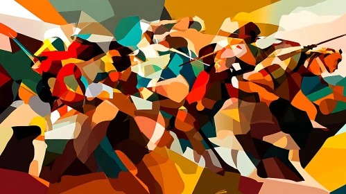 Colorful Shapes Painting