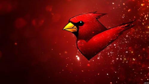 Crimson Cardinal Artwork