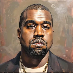 Detailed Kanye West Portrait