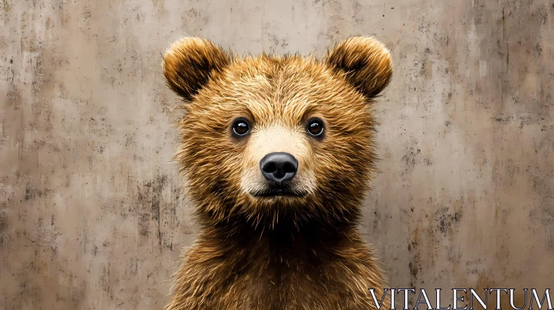 AI ART Detailed Bear Portrait Art