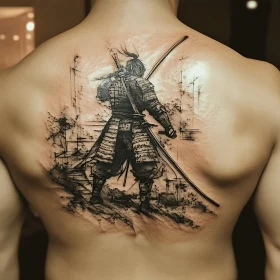 Ink Art: Samurai Back Piece