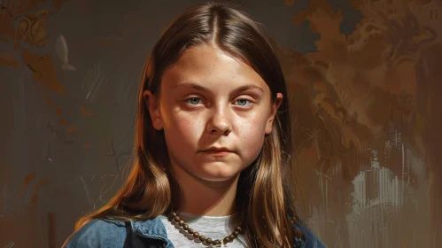 Greta Thunberg Artful Portrait