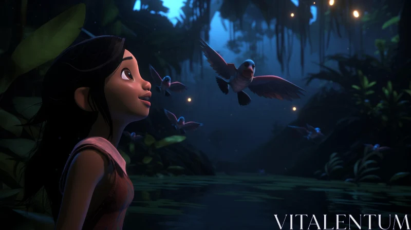 Explore the Mystical Jungle in Disney's 'Reign' Video Game AI Image