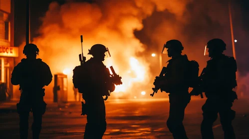 Armed Forces in Shadow and Fire