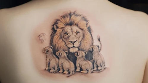 Protective Lion Tattoo