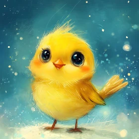 Charming Baby Bird Art