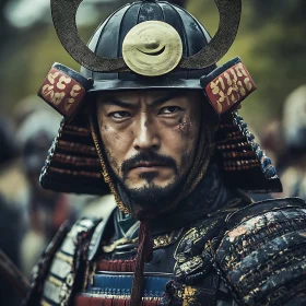 Portrait of a Samurai Warrior