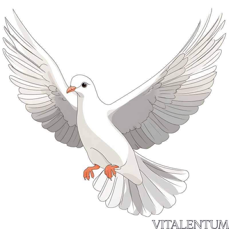 Soaring Dove: A Symbol of Peace AI Image