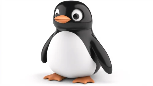 Charming Cartoon Penguin
