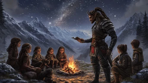 Campfire Stories in the Winter Mountains