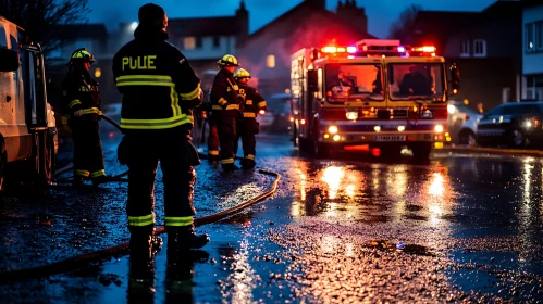 Nighttime Emergency Response by Firefighters