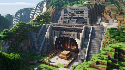 Minecraft Mountain Stronghold