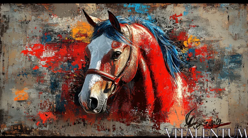 Vivid Expressions of an Abstract Horse AI Image