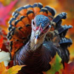 Autumnal Turkey Close-Up