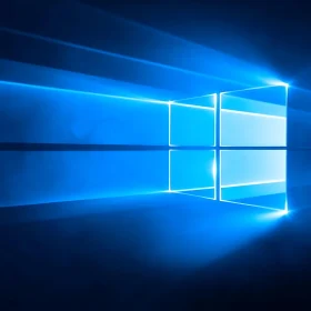 Modern Blue Window Reflection