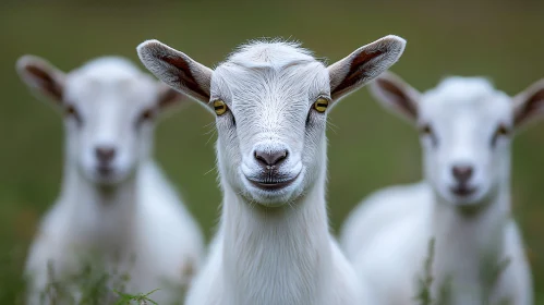 Goat Portrait in Field