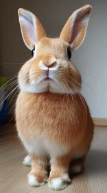 Cute Standing Bunny with Perky Ears