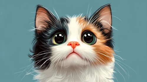 Charming Kitten Illustration