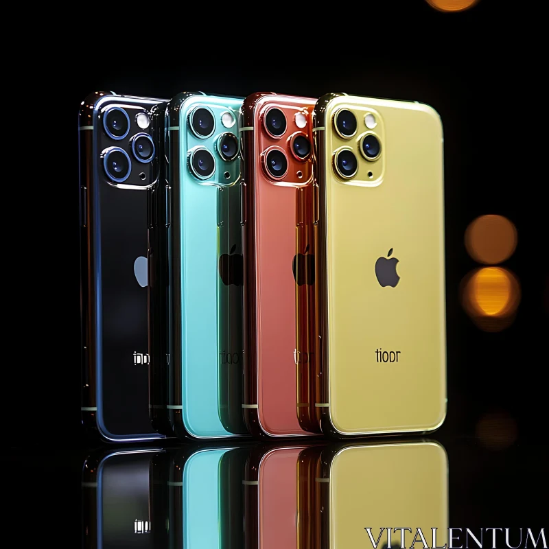 Diverse Smartphone Collection AI Image