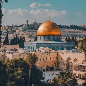 Golden Dome: A Jerusalem Skyline View