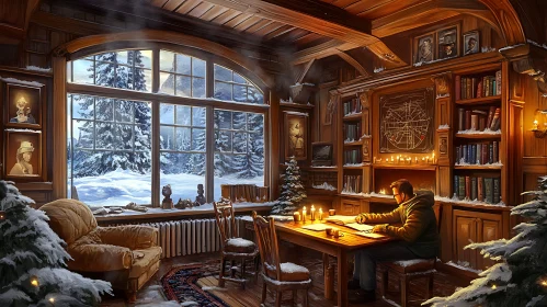 Winter's Embrace: A Reader's Snowy Retreat