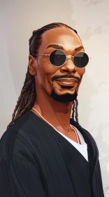 Snoop Dogg Illustrated Portrait