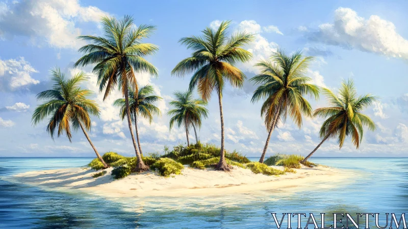 AI ART Picturesque Tropical Island Landscape