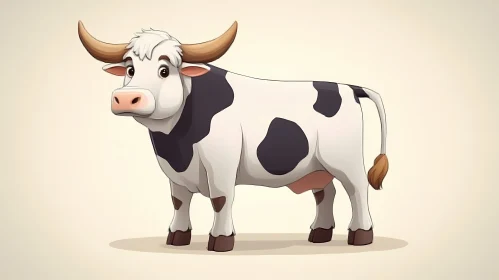 Friendly Cow Drawing