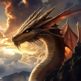 Dragon Against the Sunset