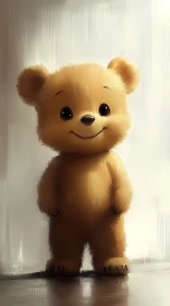 Adorable Plush Teddy Bear Portrait