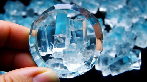 Delicate Blue Quartz Crystal | Macro Lens Photography