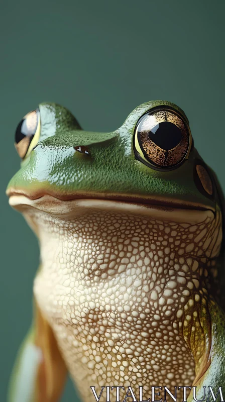 AI ART Detailed Frog Portrait