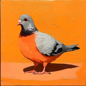 Urban Bird Art: Pigeon Painting