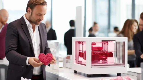 Luxurious 3D Printing Art: Valentine's Day Heart