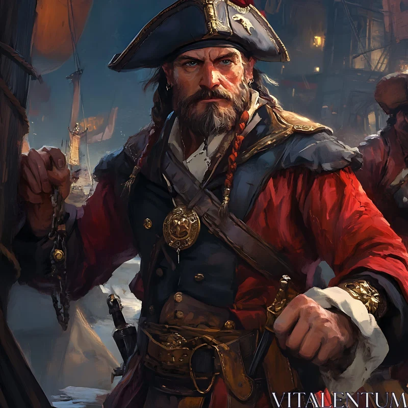 AI ART Pirate Portrait: Courage and Adventure Await