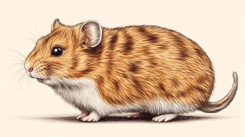 Illustrated Hamster Art