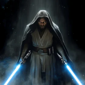 Mysterious Warrior in the Shadows