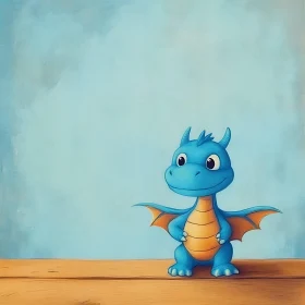 Playful Dragon Illustration for Children