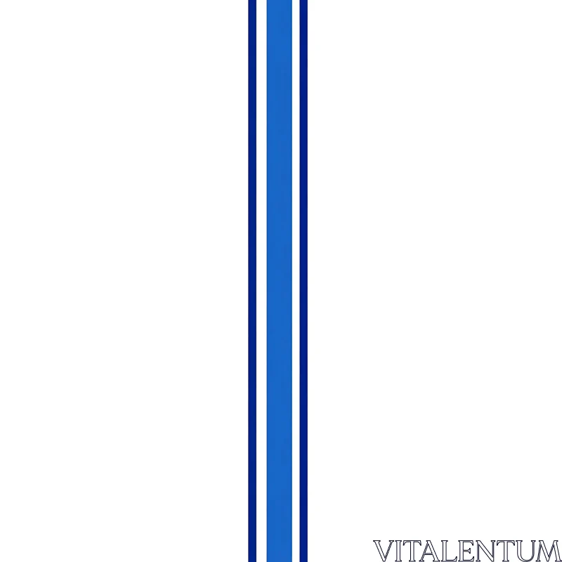 AI ART Simple Blue Line Abstract Design