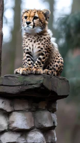 Young Cheetah in Natural Habitat