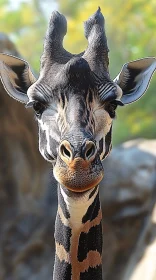 Intimate Giraffe Portrait