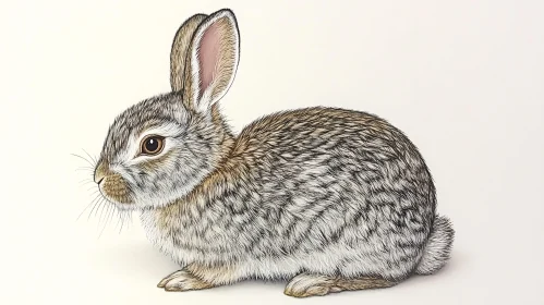 Detailed Bunny Drawing