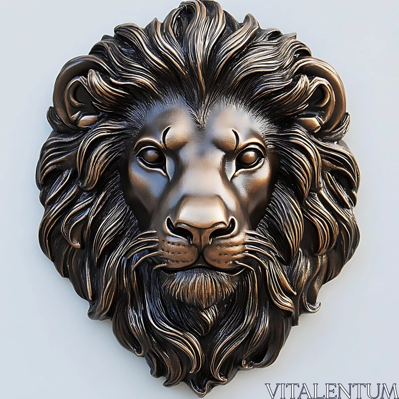 AI ART Lion Sculpture Art