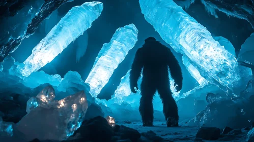 Creature in a Frozen Cave