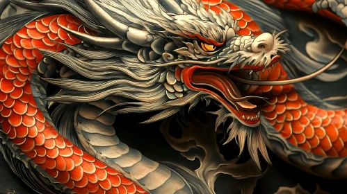 Serpentine Majesty: Dragon in Artistic Detail